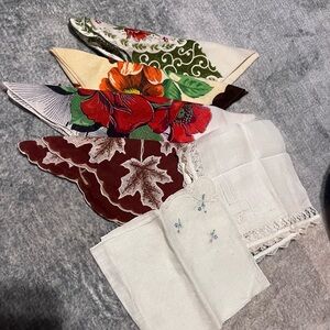 Vintage handkerchief squares